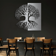 Metallkunst aus Edelstahl - Baum des Lebens
